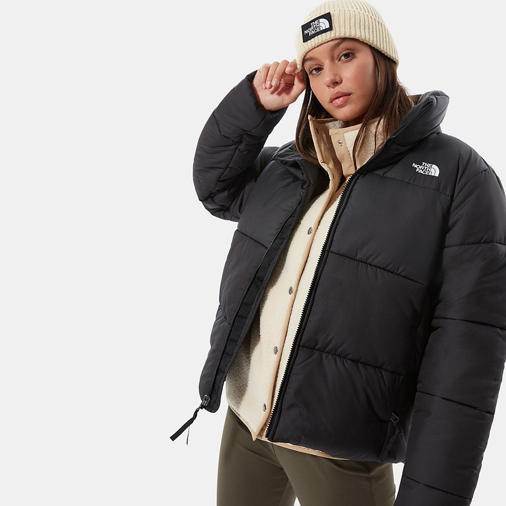 The North Face Puffer Jacket Womens Australia - The North Face Saikuru Black (HCZ-731420)